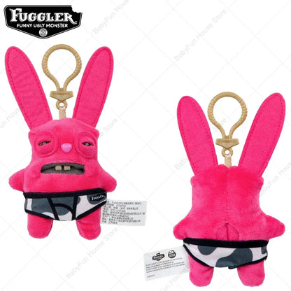 Original Fuggler Keychain - Wide Eyed Weirdo Plush Monster | Wahooly Original Fuggler Ugly Teeth Monsters Plush Toys Keychains Fugglers Wide Eyed Weirdo Annoyed Alien Rabbit Peluche Dolls Pendants