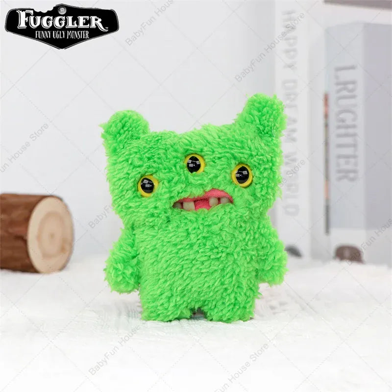 Original Fuggler Keychain - Wide Eyed Weirdo Plush Monster | Wahooly Original Fuggler Ugly Teeth Monsters Plush Toys Keychains Fugglers Wide Eyed Weirdo Annoyed Alien Rabbit Peluche Dolls Pendants