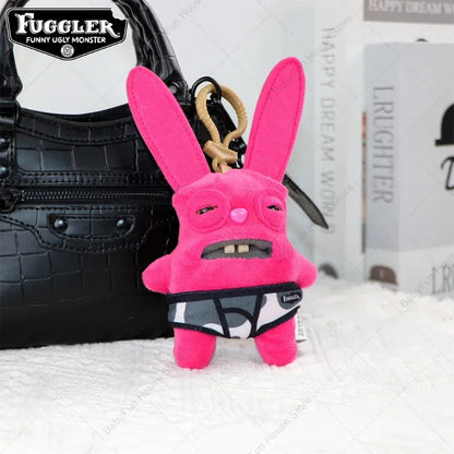 Original Fuggler Keychain - Wide Eyed Weirdo Plush Monster | Wahooly Original Fuggler Ugly Teeth Monsters Plush Toys Keychains Fugglers Wide Eyed Weirdo Annoyed Alien Rabbit Peluche Dolls Pendants