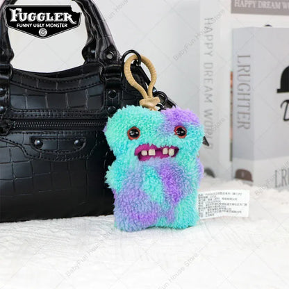 Original Fuggler Keychain - Wide Eyed Weirdo Plush Monster | Wahooly Original Fuggler Ugly Teeth Monsters Plush Toys Keychains Fugglers Wide Eyed Weirdo Annoyed Alien Rabbit Peluche Dolls Pendants