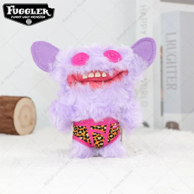 Original Fuggler Keychain - Wide Eyed Weirdo Plush Monster | Wahooly Original Fuggler Ugly Teeth Monsters Plush Toys Keychains Fugglers Wide Eyed Weirdo Annoyed Alien Rabbit Peluche Dolls Pendants