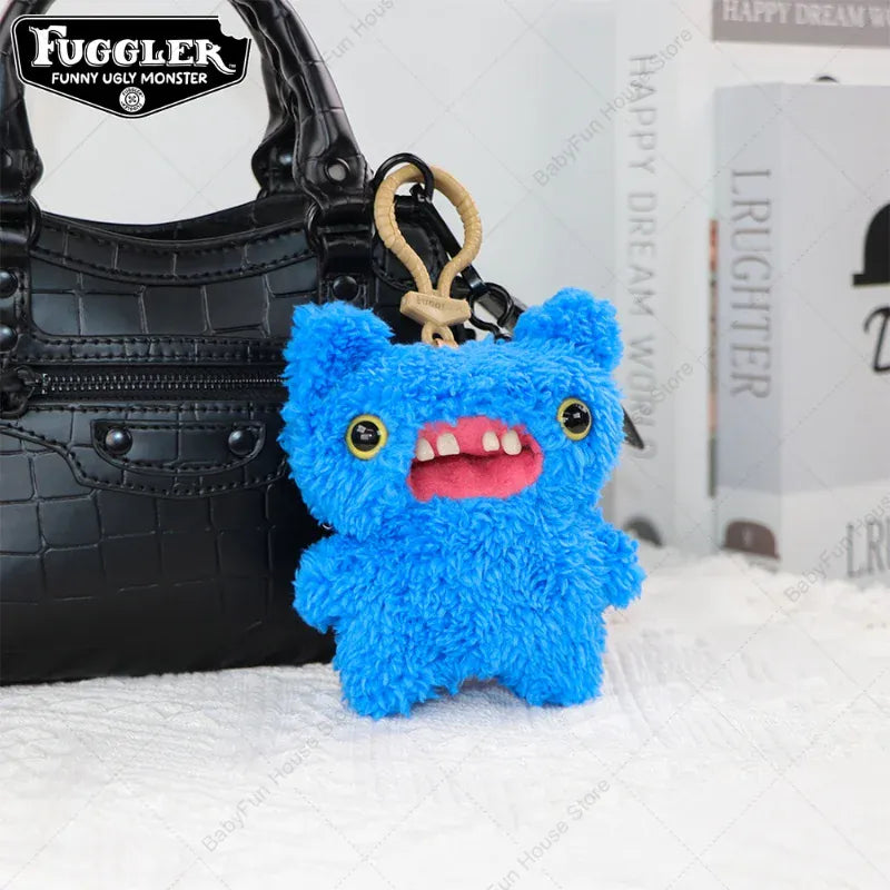 Original Fuggler Keychain - Wide Eyed Weirdo Plush Monster | Wahooly Original Fuggler Ugly Teeth Monsters Plush Toys Keychains Fugglers Wide Eyed Weirdo Annoyed Alien Rabbit Peluche Dolls Pendants