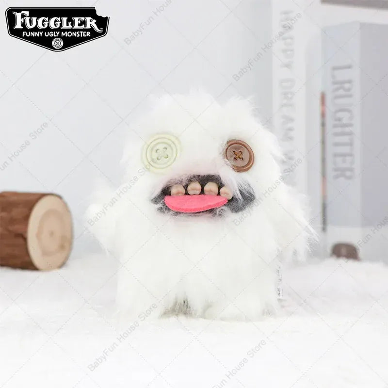 Original Fuggler Keychain - Wide Eyed Weirdo Plush Monster | Wahooly Original Fuggler Ugly Teeth Monsters Plush Toys Keychains Fugglers Wide Eyed Weirdo Annoyed Alien Rabbit Peluche Dolls Pendants