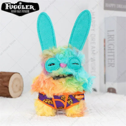 Original Fuggler Keychain - Wide Eyed Weirdo Plush Monster | Wahooly Original Fuggler Ugly Teeth Monsters Plush Toys Keychains Fugglers Wide Eyed Weirdo Annoyed Alien Rabbit Peluche Dolls Pendants