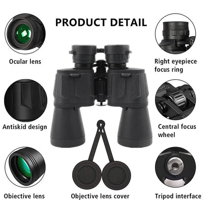 20x50 Night Vision Binoculars - Large Aperture for Bird Watching & Astronomy Outdoor Binoculars Large-aperture 20×50 Binoculars Night Vision High Magnification All-optical Binoculars Dropshipping Wholesale