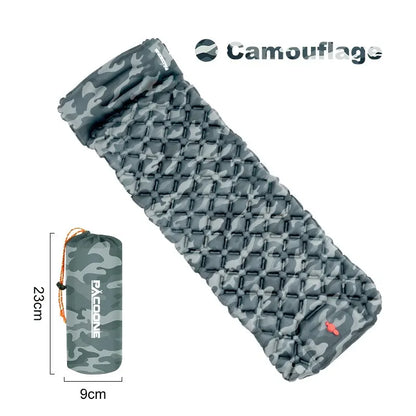 Outdoor Camping Inflatable Mattress Sleeping Pad With Pillows Ultralight Air Mat Built In Inflator Pump Hiking Outdoor Camping Inflatable Mattress Sleeping Pad With Pillows Ultralight Air Mat Built In Inflator Pump Hiking