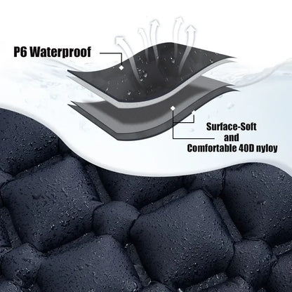 Outdoor Camping Inflatable Mattress Sleeping Pad With Pillows Ultralight Air Mat Built In Inflator Pump Hiking Outdoor Camping Inflatable Mattress Sleeping Pad With Pillows Ultralight Air Mat Built In Inflator Pump Hiking