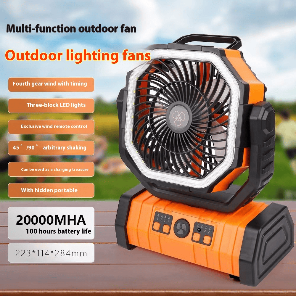 Outdoor Household Power Bank LED Light Camping Fan Outdoor Household Power Bank LED Light Camping Fan
