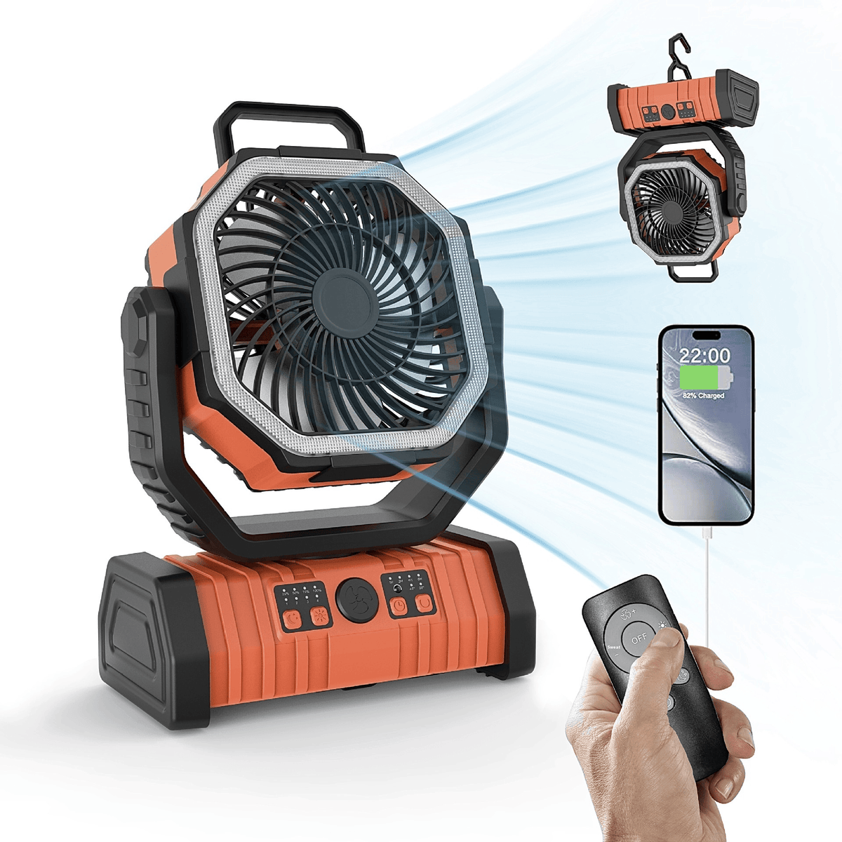 Outdoor Household Power Bank LED Light Camping Fan Outdoor Household Power Bank LED Light Camping Fan