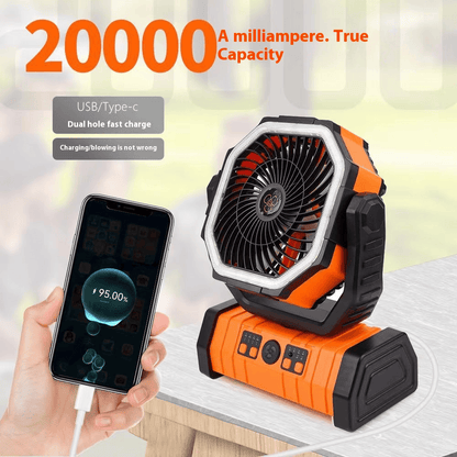 Outdoor Household Power Bank LED Light Camping Fan Outdoor Household Power Bank LED Light Camping Fan