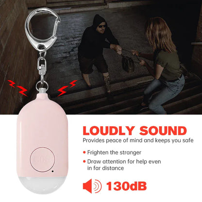 Personal SOS Defense Alarm 130dB With LED Light Rechargeable Personal SOS Defense Alarm 130dB With LED Light Rechargeable