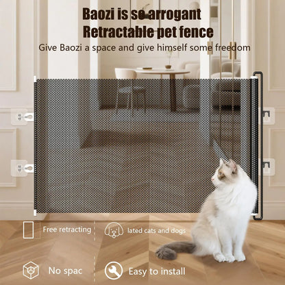 Pet Accessories Guard Retractable Pet Fence Safety Barrier Universal Pet Network Fence Folding Child Barrier Fences Stairs Pet Accessories Guard Retractable Pet Fence Safety Barrier Universal Pet Network Fence Folding Child Barrier Fences Stairs