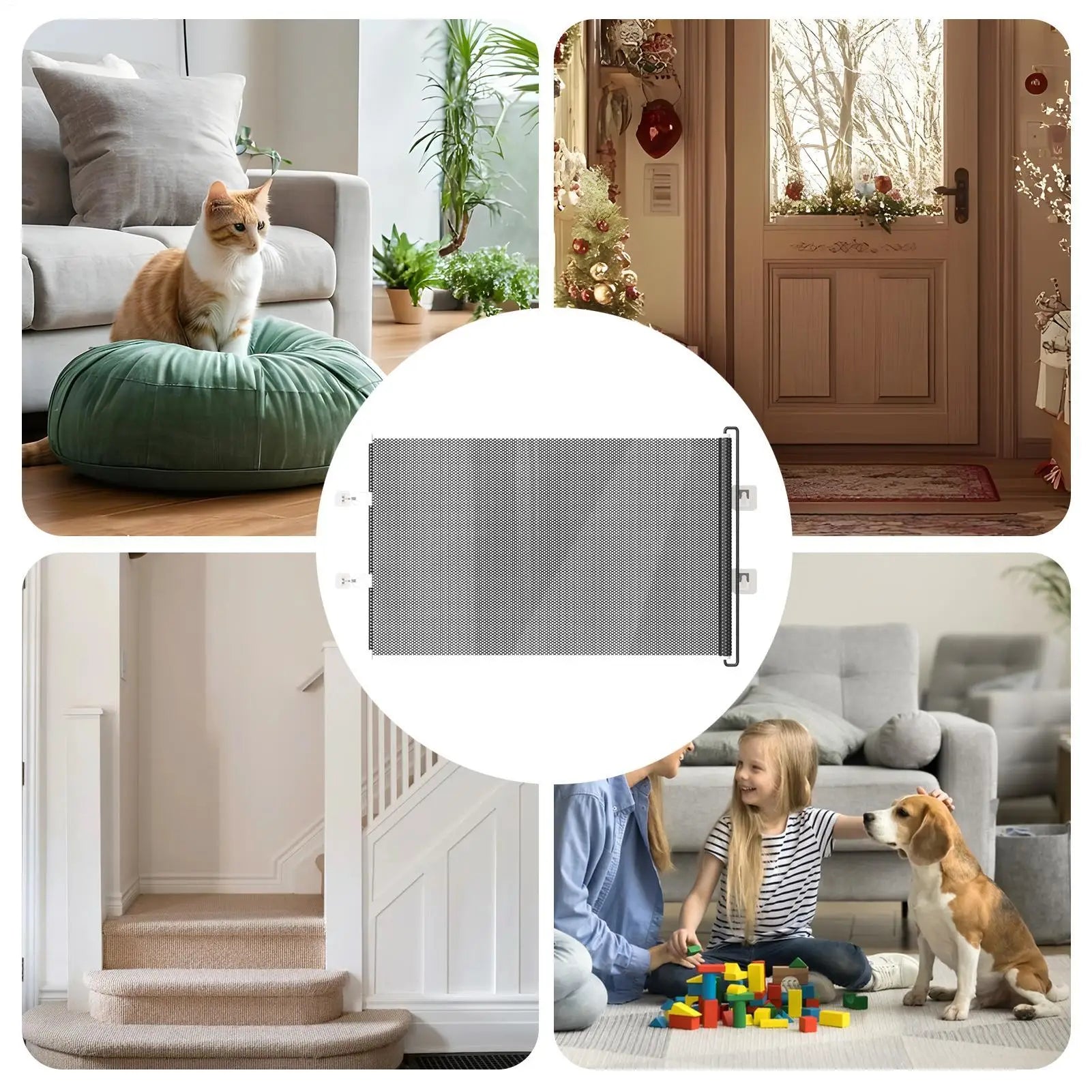 Pet Accessories Guard Retractable Pet Fence Safety Barrier Universal Pet Network Fence Folding Child Barrier Fences Stairs Pet Accessories Guard Retractable Pet Fence Safety Barrier Universal Pet Network Fence Folding Child Barrier Fences Stairs