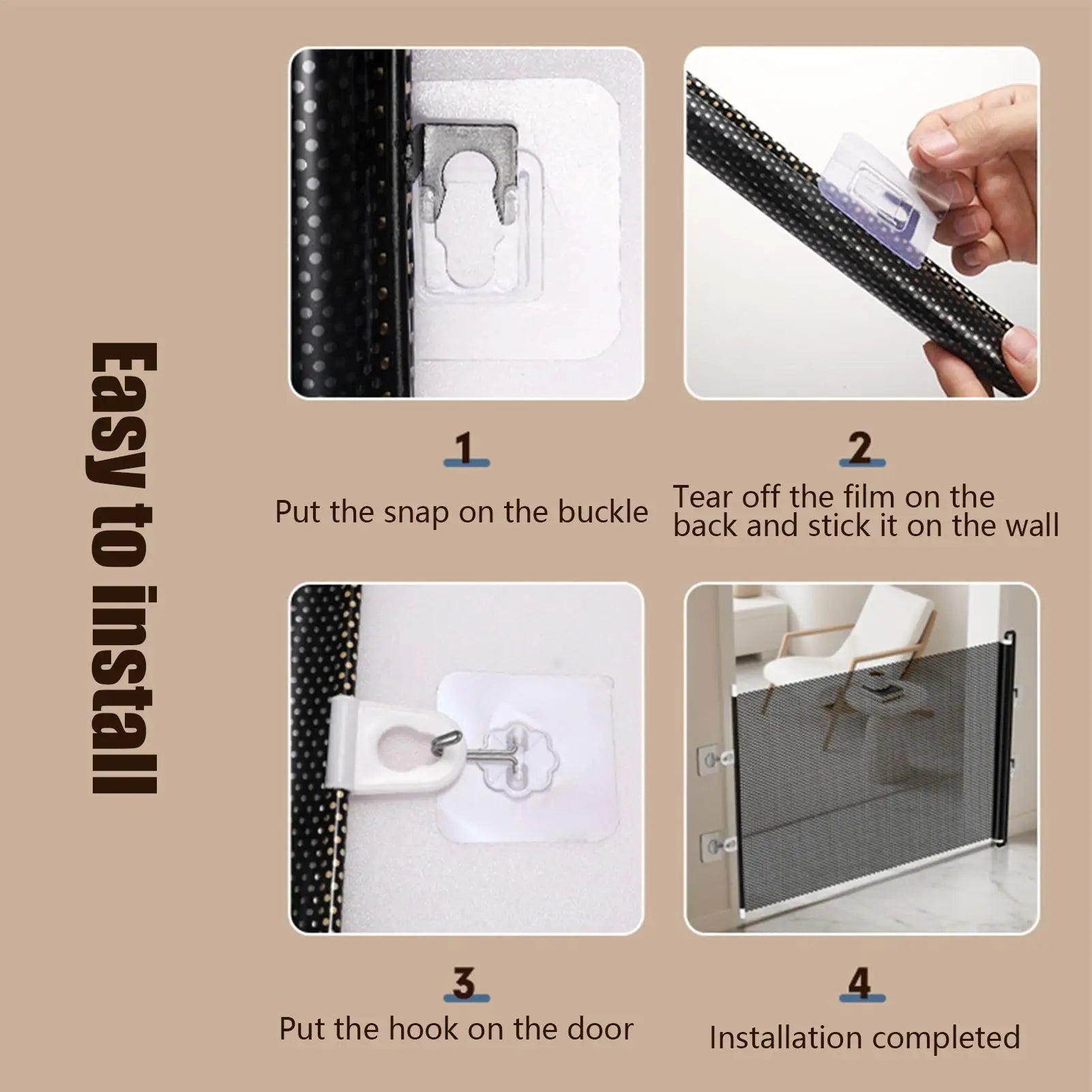 Pet Accessories Guard Retractable Pet Fence Safety Barrier Universal Pet Network Fence Folding Child Barrier Fences Stairs Pet Accessories Guard Retractable Pet Fence Safety Barrier Universal Pet Network Fence Folding Child Barrier Fences Stairs