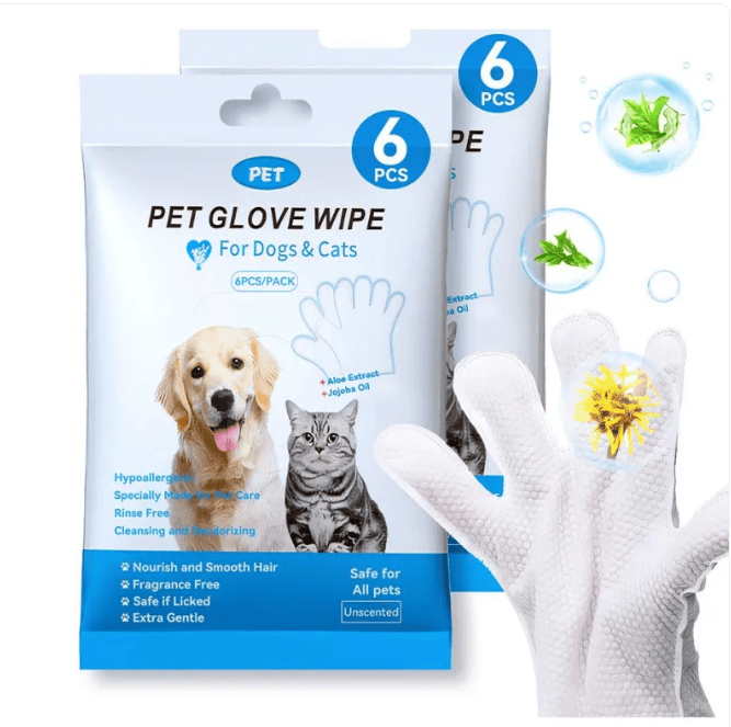 Pet Cleaning Gloves & Wipes Pet Cleaning Gloves & Wipes