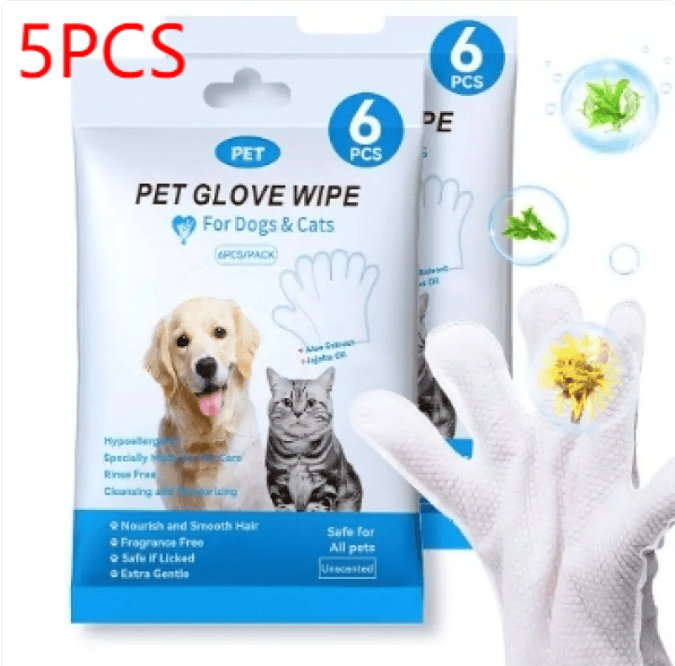 Pet Cleaning Gloves & Wipes Pet Cleaning Gloves & Wipes