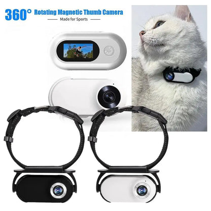 Pet Collar Camera | 1080P HD, 120° Wide-Angle, 240-Min Battery, OTG — Wahooly Pet Collar Camera | 1080P HD, 120° Wide-Angle, 240-Min Battery | OTG & TF Card Support | See the World Through Your Pet's Eyes