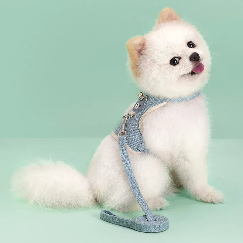 Pet Dog Harness Lead Leash Set Adjustable Puppy Kitten Vest Harness Small Medium Dog Cat Collar Chihuahua Pet Dog Accessories Pet Dog Harness Lead Leash Set Adjustable Puppy Kitten Vest Harness Small Medium Dog Cat Collar Chihuahua Pet Dog Accessories