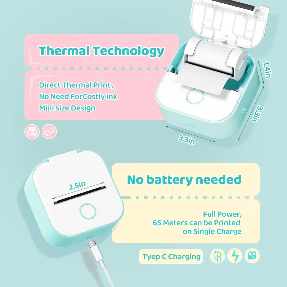 Phomemo T02 Mini Thermal Sticker Printer | Wireless, Inkless, iOS & Android Phomemo T02 Mini Thermal Sticker Printer – Wireless, Inkless & Portable | iOS & Android