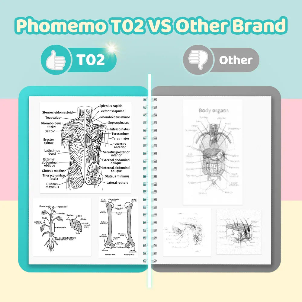 Phomemo T02 Mini Thermal Sticker Printer | Wireless, Inkless, iOS & Android Phomemo T02 Mini Thermal Sticker Printer – Wireless, Inkless & Portable | iOS & Android