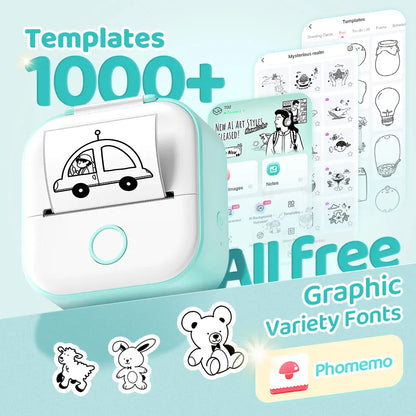 Phomemo T02 Mini Thermal Sticker Printer | Wireless, Inkless, iOS & Android Phomemo T02 Mini Thermal Sticker Printer – Wireless, Inkless & Portable | iOS & Android