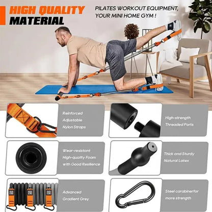 Pilates Bar Kit & Resistance Bands Multifunctional Pilates Bar Portable Yoga Pilates Stick Home Gym Strength Training Equipment Pilates Bar Kit & Resistance Bands Multifunctional Pilates Bar Portable Yoga Pilates Stick Home Gym Strength Training Equipment
