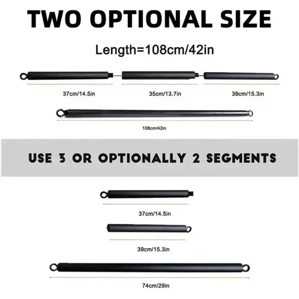 Pilates Resistance Bar with Detachable Foam-Padded Design Pilates Resistance Bar with Detachable Foam-Padded Design