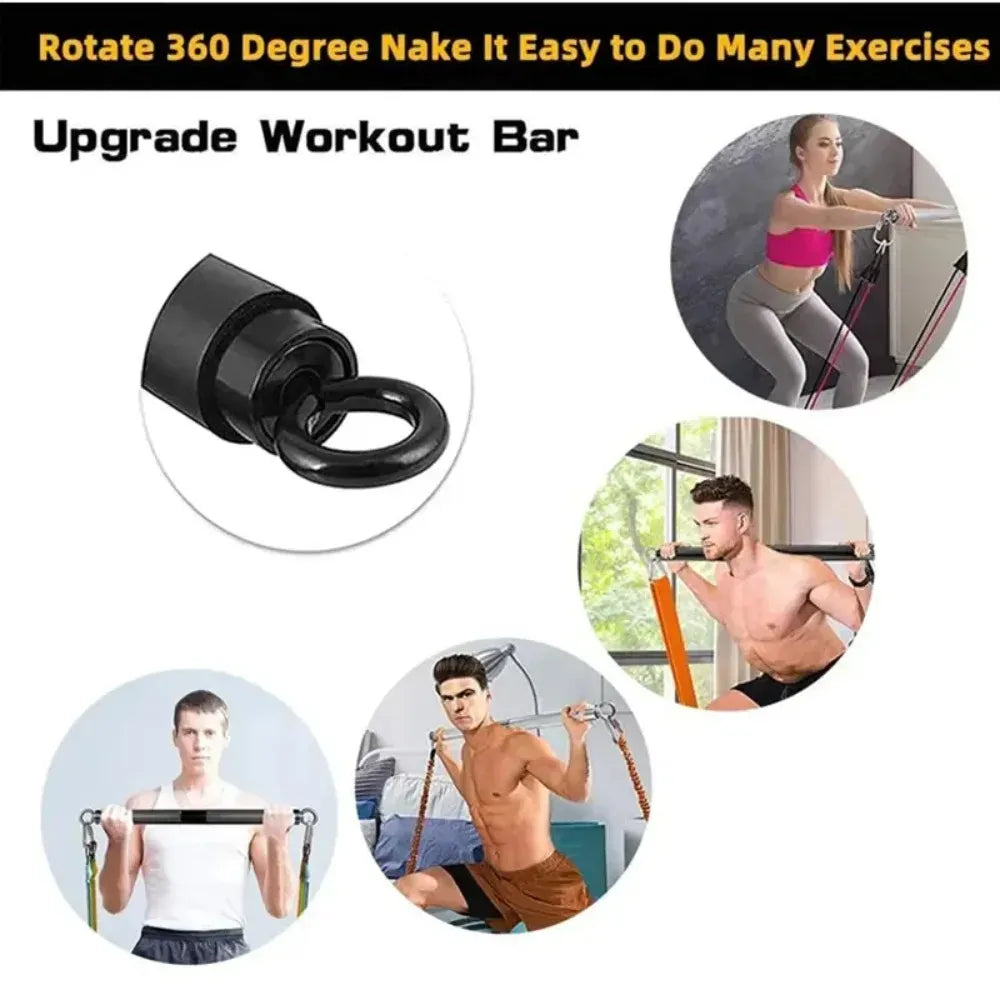 Pilates Resistance Bar with Detachable Foam-Padded Design Pilates Resistance Bar with Detachable Foam-Padded Design