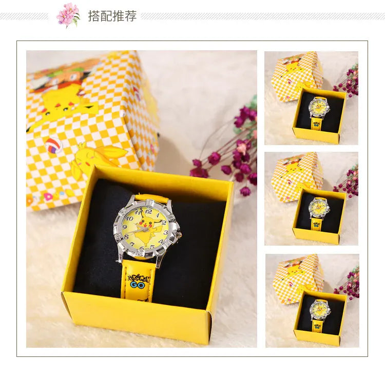 Pocket Monster Pikachu Fashion Cosplay Watch Creative Boys Girls Children's Anime Cartoon Birthday Gifts with Box Pocket Monster Pikachu Fashion Cosplay Watch Creative Boys Girls Children's Anime Cartoon Birthday Gifts with Box