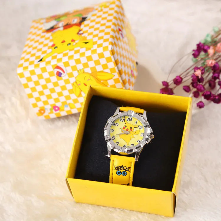Pocket Monster Pikachu Fashion Cosplay Watch Creative Boys Girls Children's Anime Cartoon Birthday Gifts with Box Pocket Monster Pikachu Fashion Cosplay Watch Creative Boys Girls Children's Anime Cartoon Birthday Gifts with Box