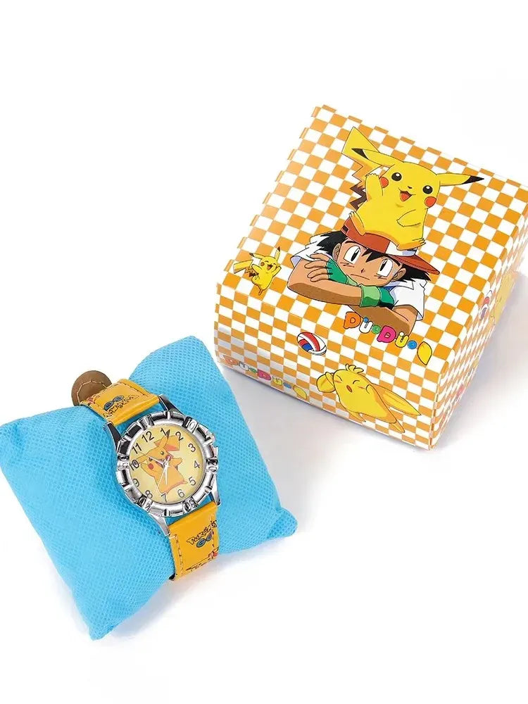 Pocket Monster Pikaqiu kawaii Fashion Trend Creative Watch Boys and Girls Children's Anime Cartoon Birthday Gift Box Pocket Monster Pikaqiu kawaii Fashion Trend Creative Watch Boys and Girls Children's Anime Cartoon Birthday Gift Box