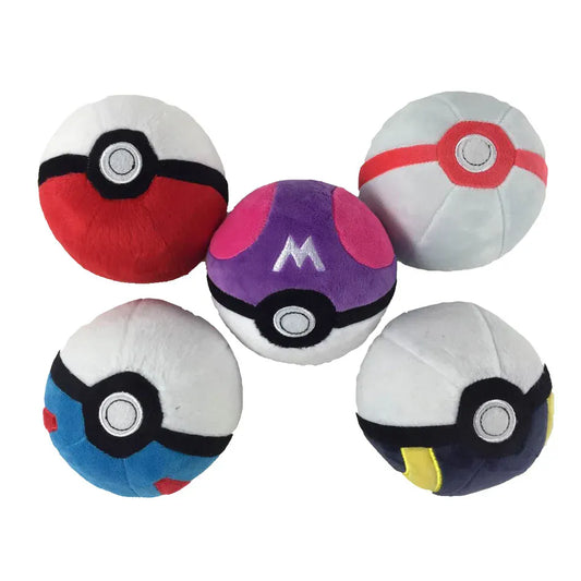 Pokéball Plush Toys - Master Ball, Ultra Ball & More | Pokémon Gifts Pokeball Plush Master Ball Poke Ball Great Ball Beast Ball Dusk Ball Hisuian Ultra Ball Toys for Children Kids Christmas Gift