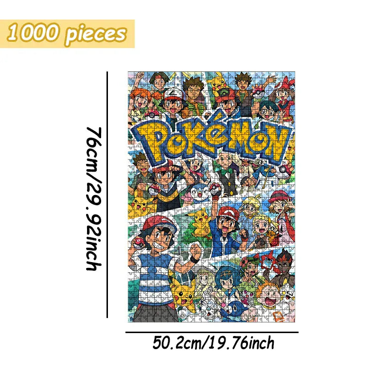 Pokemon family Theme Wooden Puzzle Game - Educational Toy in Various Piece Counts 108/200/300/500/1000 Piece Options Available Pokemon family Theme Wooden Puzzle Game - Educational Toy in Various Piece Counts 108/200/300/500/1000 Piece Options Available