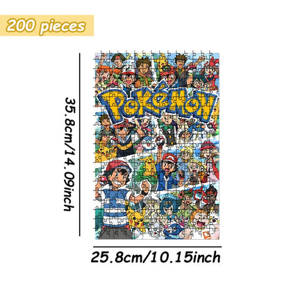 Pokemon family Theme Wooden Puzzle Game - Educational Toy in Various Piece Counts 108/200/300/500/1000 Piece Options Available Pokemon family Theme Wooden Puzzle Game - Educational Toy in Various Piece Counts 108/200/300/500/1000 Piece Options Available