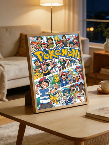 Pokemon family Theme Wooden Puzzle Game - Educational Toy in Various Piece Counts 108/200/300/500/1000 Piece Options Available Pokemon family Theme Wooden Puzzle Game - Educational Toy in Various Piece Counts 108/200/300/500/1000 Piece Options Available
