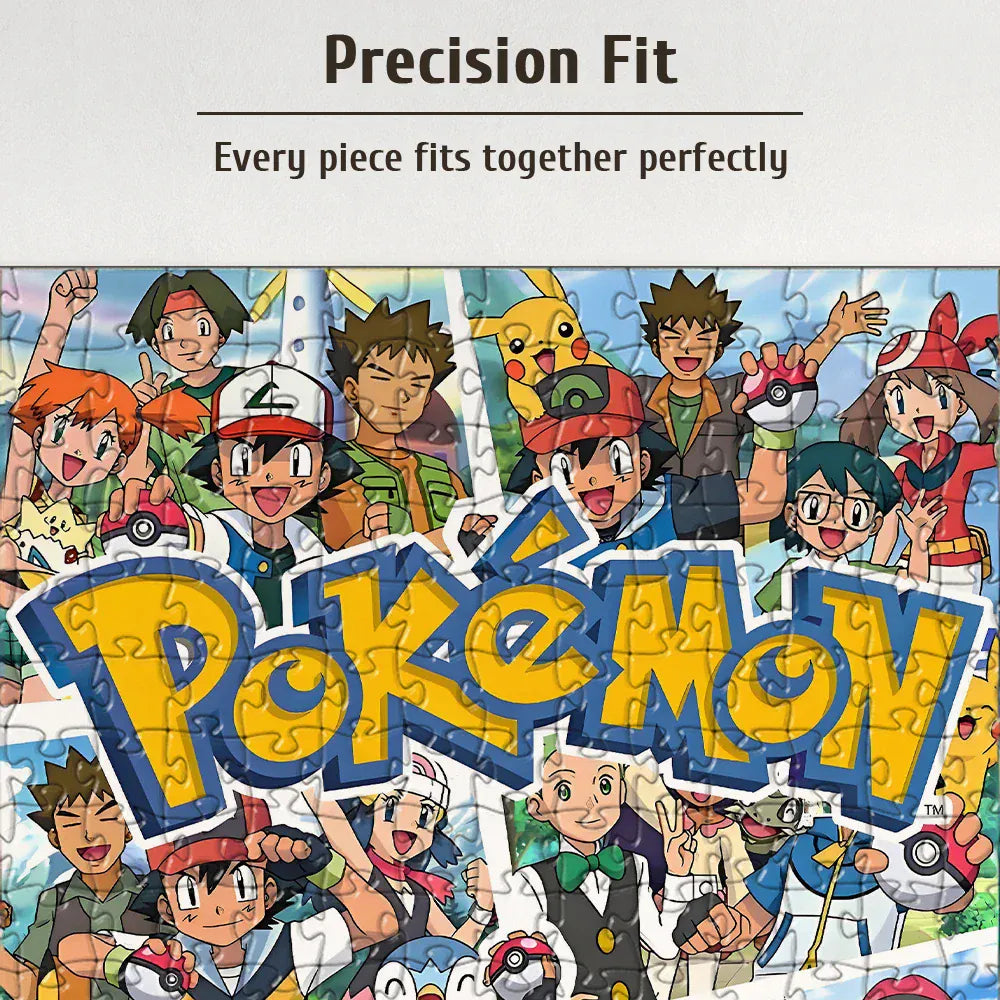 Pokemon family Theme Wooden Puzzle Game - Educational Toy in Various Piece Counts 108/200/300/500/1000 Piece Options Available Pokemon family Theme Wooden Puzzle Game - Educational Toy in Various Piece Counts 108/200/300/500/1000 Piece Options Available