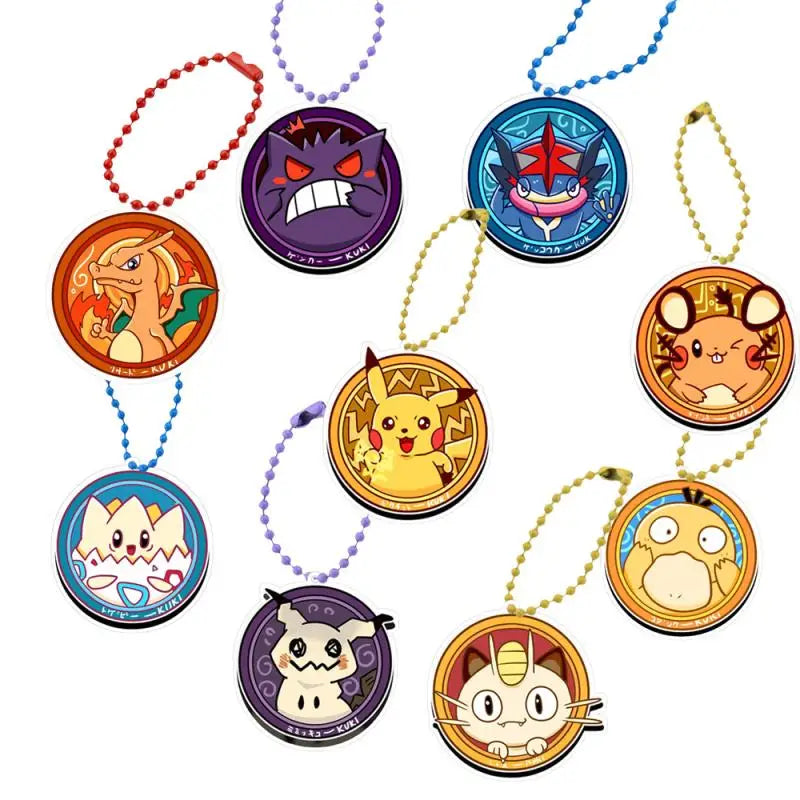 Pokemon Keychain Gengar Charizard Greninja Mimikyu Psyduck Anime Game Characters Self Made Acrylic Small Cards Toys Gifts Pokemon Keychain Gengar Charizard Greninja Mimikyu Psyduck Anime Game Characters Self Made Acrylic Small Cards Toys Gifts
