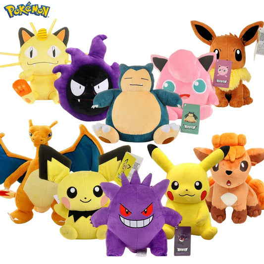 POKEMON Original Plush Toy Gengar Pikachu Charizard Genuine Plush Doll Soft Kawaii Cute Cartoon Piplup Toys for Kids Gift POKEMON Original Plush Toy Gengar Pikachu Charizard Genuine Plush Doll Soft Kawaii Cute Cartoon Piplup Toys for Kids Gift
