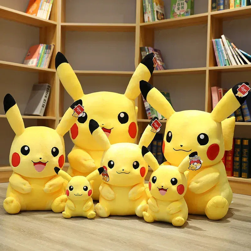 Pikachu Plush Toy 40cm - Soft Stuffed Pokémon Pillow | Official Anime Gift Pokemon Pikachu Plush Toys Pillow Cartoon Japan Anime Elf Plush Doll Soft Stuffed Kawaii Kids Doll Christmas Gift For Children