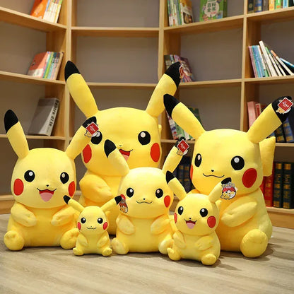 Pikachu Plush Toy 40cm - Soft Stuffed Pokémon Pillow | Official Anime Gift Pokemon Pikachu Plush Toys Pillow Cartoon Japan Anime Elf Plush Doll Soft Stuffed Kawaii Kids Doll Christmas Gift For Children