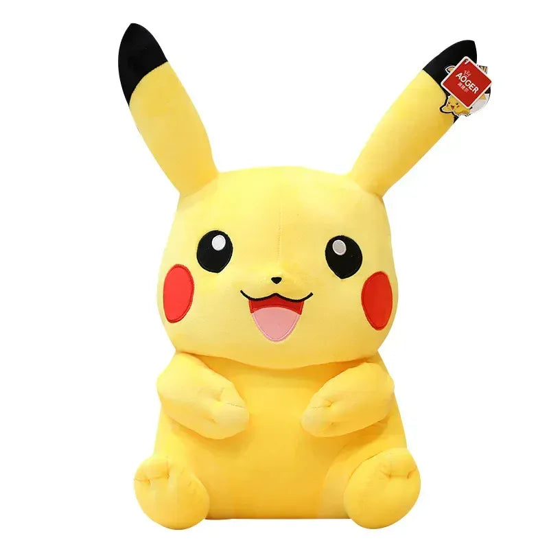 Pikachu Plush Toy 40cm - Soft Stuffed Pokémon Pillow | Official Anime Gift Pokemon Pikachu Plush Toys Pillow Cartoon Japan Anime Elf Plush Doll Soft Stuffed Kawaii Kids Doll Christmas Gift For Children