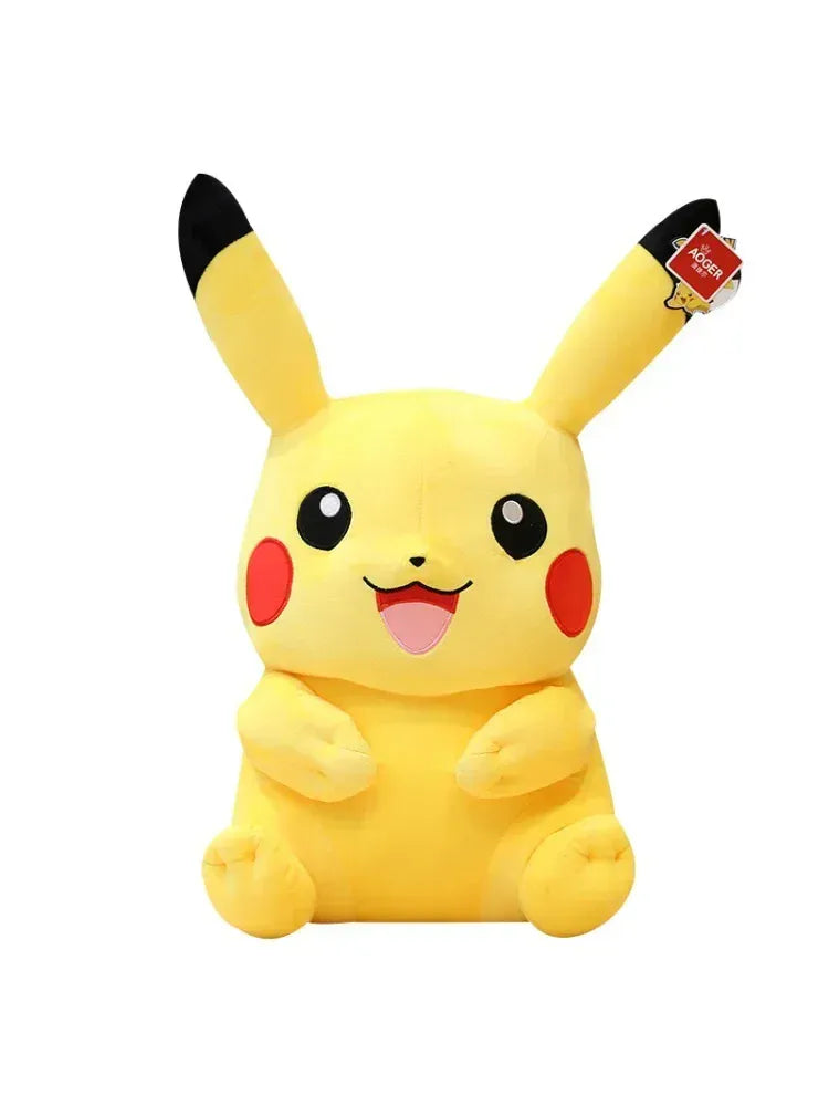Pikachu Plush Toy 40cm - Soft Stuffed Pokémon Pillow | Official Anime Gift Pokemon Pikachu Plush Toys Pillow Cartoon Japan Anime Elf Plush Doll Soft Stuffed Kawaii Kids Doll Christmas Gift For Children
