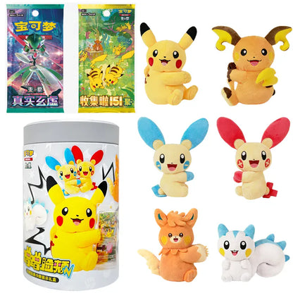 Pokemon Trading Card Game PTCG Pikachu Pawmot Simplified Chinese Flash Rubbing Cheek Blind Box Cute Surprise Gift Collection Pokemon Trading Card Game PTCG Pikachu Pawmot Simplified Chinese Flash Rubbing Cheek Blind Box Cute Surprise Gift Collection