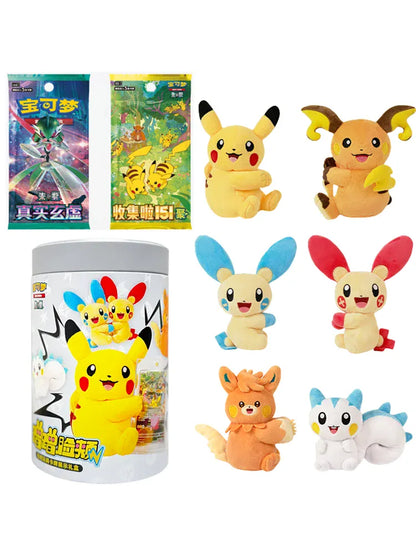Pokemon Trading Card Game PTCG Pikachu Pawmot Simplified Chinese Flash Rubbing Cheek Blind Box Cute Surprise Gift Collection Pokemon Trading Card Game PTCG Pikachu Pawmot Simplified Chinese Flash Rubbing Cheek Blind Box Cute Surprise Gift Collection