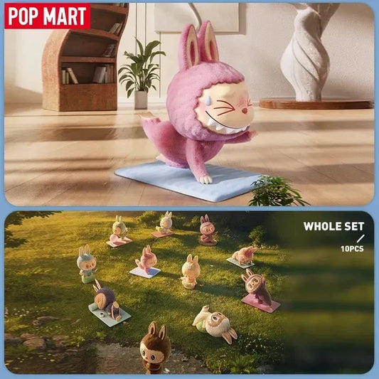 POP MART Labubu Lazy Yoga Series Mystery Box | Authentic THE MONSTERS Blind Box POP MART LABUBU THE MONSTERS Lazy Yoga Series Mystery Box Genuine Blind Box Guess Toys Bag Ornament Figurines Home Decor Desktop