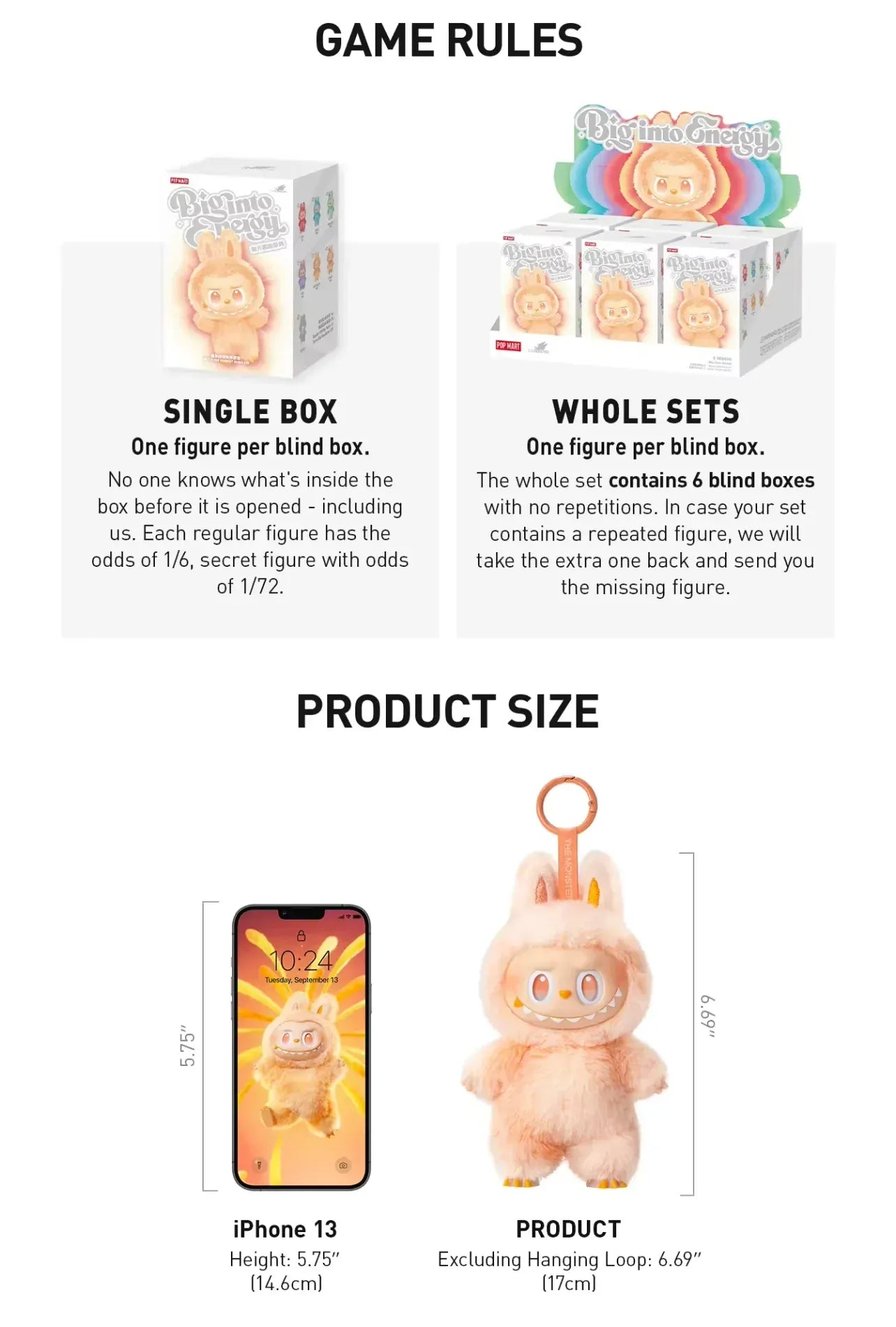 POP MART Labubu V3.0 Plush Doll New Monsters Big into Energy Series POP MART Labubu V3.0 Plush Doll New Monsters Big into Energy Series