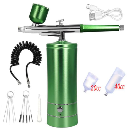 Portable Airbrush Kit with Compressor – 30PSI Cordless Nail Art & Cake Airbrush | Wahooly Portable Airbrush Kit with Compressor – 30PSI Cordless Air Brush for Nail Art, Cake, Tattoo & More