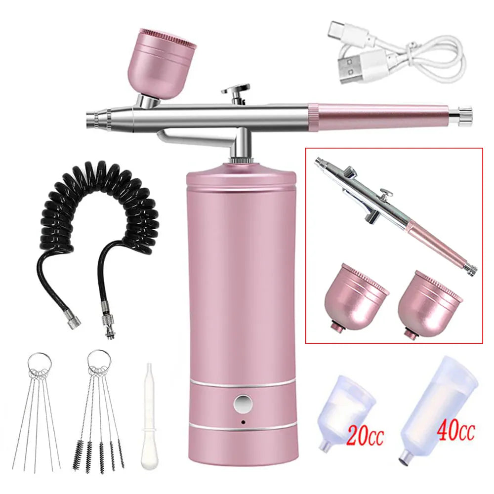 Portable Airbrush Kit with Compressor – 30PSI Cordless Nail Art & Cake Airbrush | Wahooly Portable Airbrush Kit with Compressor – 30PSI Cordless Air Brush for Nail Art, Cake, Tattoo & More