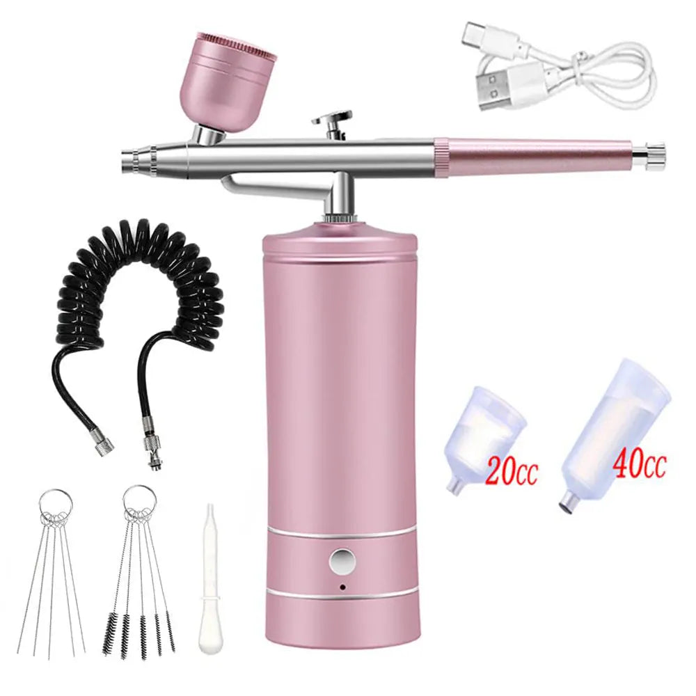 Portable Airbrush Kit with Compressor – 30PSI Cordless Nail Art & Cake Airbrush | Wahooly Portable Airbrush Kit with Compressor – 30PSI Cordless Air Brush for Nail Art, Cake, Tattoo & More