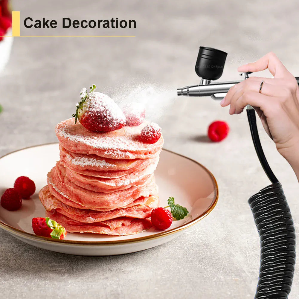 Portable Airbrush Kit with Compressor – 30PSI Cordless Nail Art & Cake Airbrush | Wahooly Portable Airbrush Kit with Compressor – 30PSI Cordless Air Brush for Nail Art, Cake, Tattoo & More